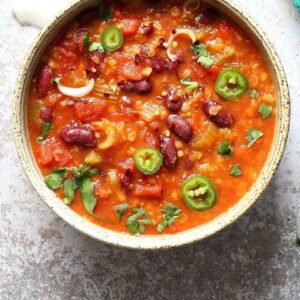 B’s Chili Veggie Soup